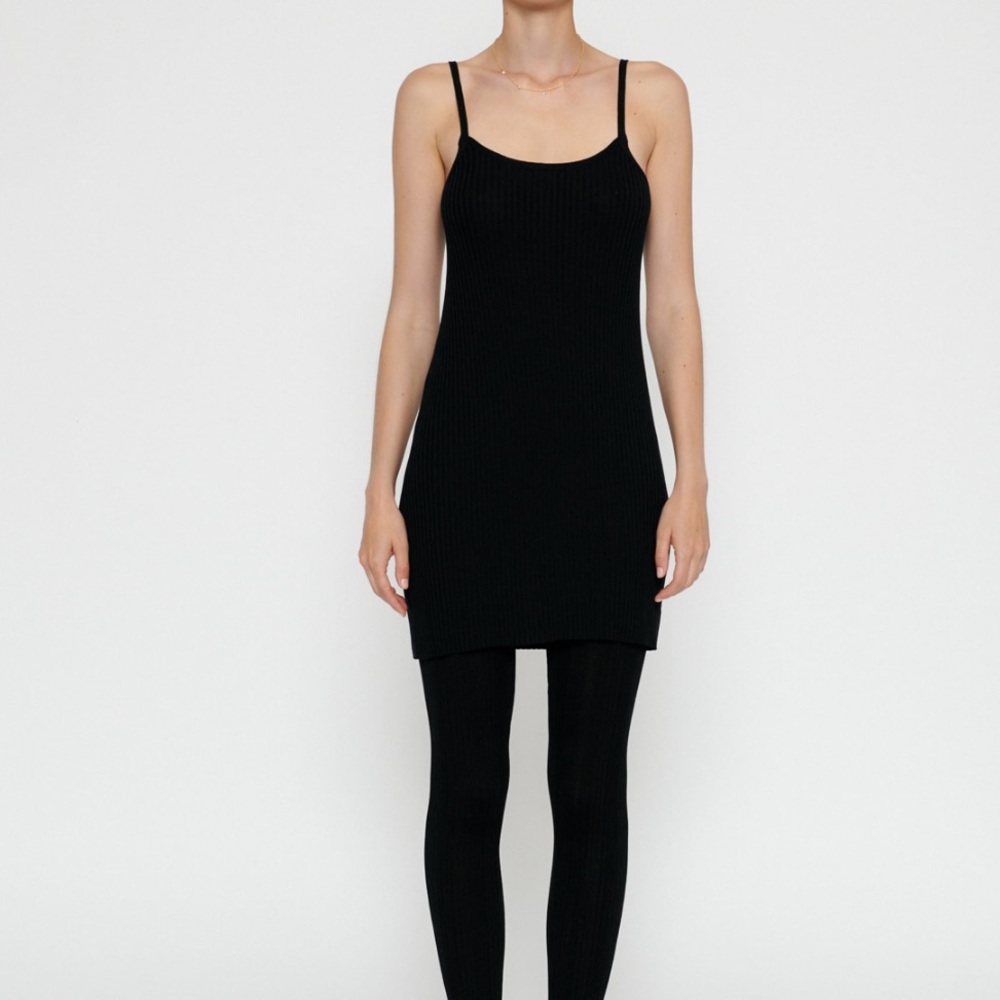 Strappy knit black dress - Picture 2 of 6